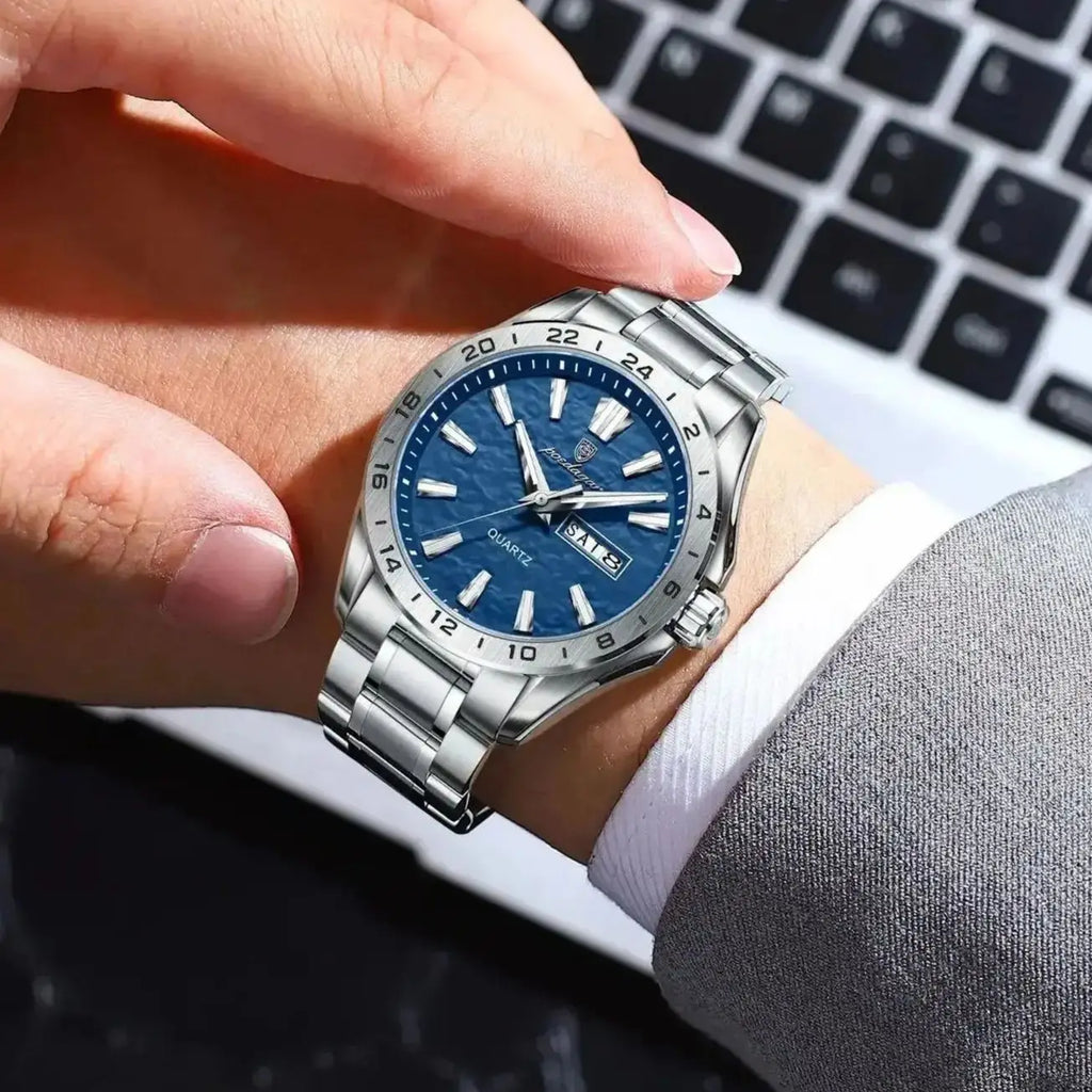 POEDAGAR Luxury Sport Waterproof Luminous Quartz Men's Watch
