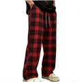 Red Check Street Pants