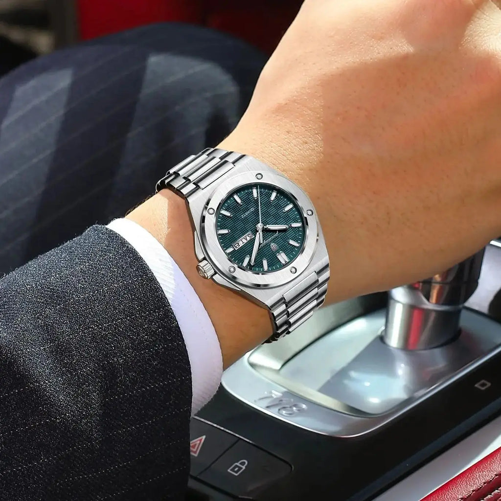 POEDAGAR Men's Luxury Waterproof Quartz Sport Watch with Date and Week Display